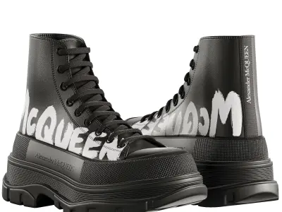 Alexander Mcqueen shoes boot game Low-poly 3D model Collection 3D Model Pack