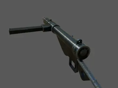 Sten Weapon Low-poly 3D model