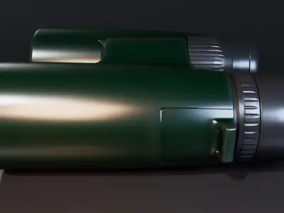 Military Binocular Low-poly 3D model