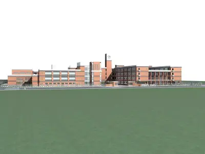 School Building 3D model