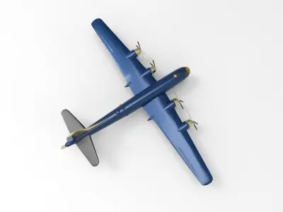 B-29 Superfortress blue 3D model
