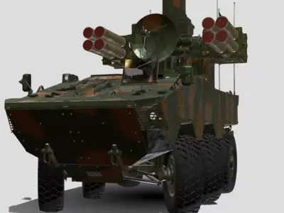 VECO GUARANI P 6X6 BR Low-poly 3D model