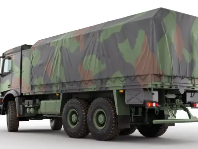 Military Truck 6X6 3D model
