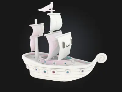 Kawaii Ship Adventure 3D model