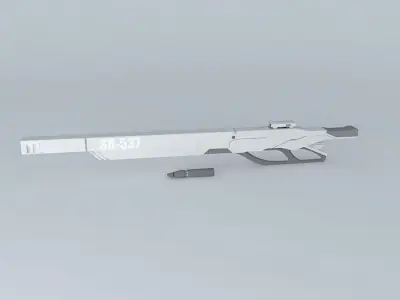 55 mm Anti-Materiel Sniper Rifle Free 3D model