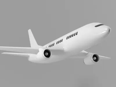 Airplane 3d Model 3D model purchase