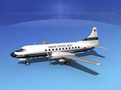 Convair VC-131 US Navy V03 3D model