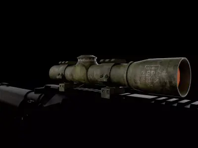 Scope TaS x16 Low-poly 3D model