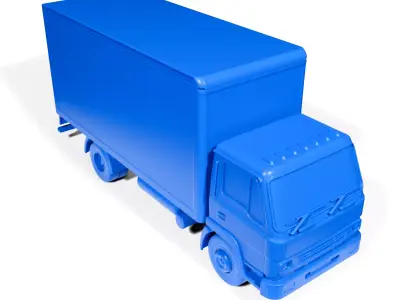 Delivery truck 3D print model