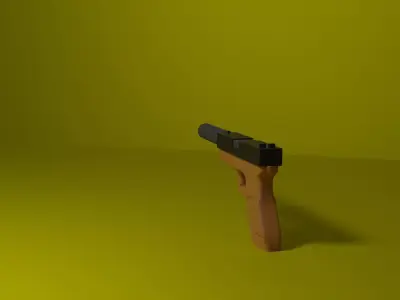 glock 18 blender project 3D model