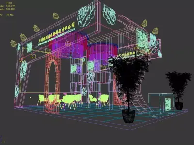 Exhibition - Area - 9X6-3DMAX2009-097 3D model