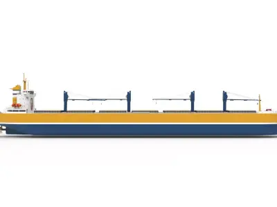 Bulk Carriers Low-poly 3D model