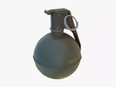 M67 Frag Grenade Low-poly 3D model buy