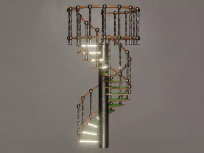 Spiral Staircase 3D model