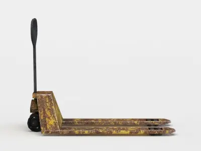 Pallet jack Low-poly 3D model get