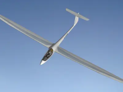Glider Flying 3D model