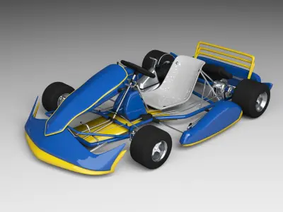 3d Kart go Free 3D model