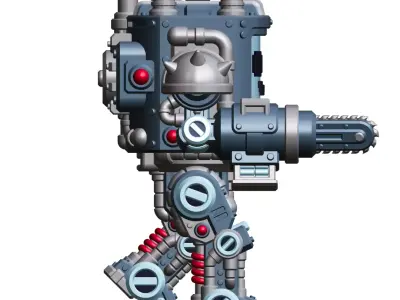 UWU Shadow Force Killjoy Mech Tabletop Wargame Mini 3D print model