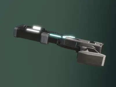 Sci Fi Light Gun Low-poly 3D model