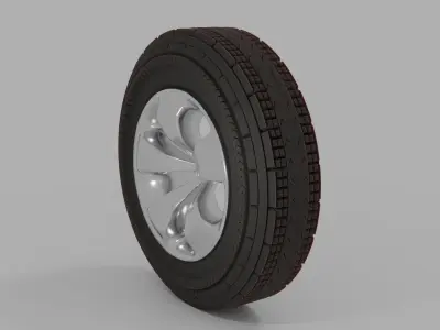 Tyre 3d Low-poly 3D model