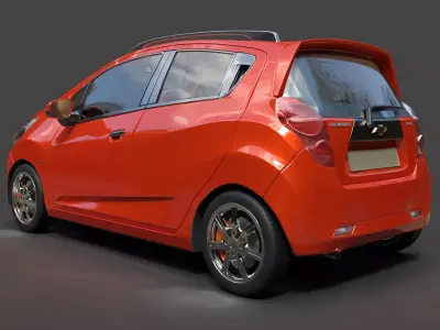 Chevrolet Spark  Beat - Hyper-Detailed Compact Hatchback 3D model