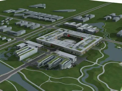 Office Building 3D model 48