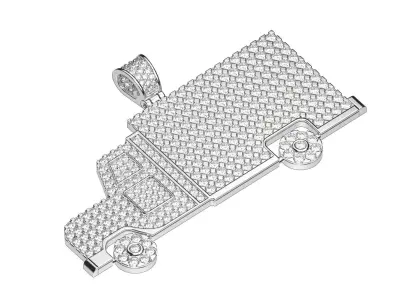 TRUCK DIAMOND PENDANT 3D print model