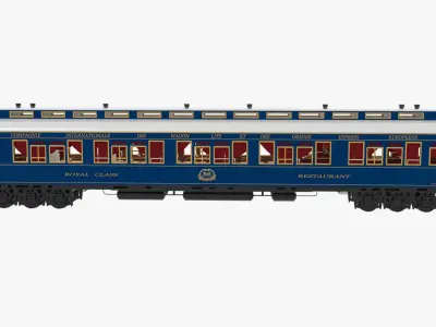 Restaurant Car Orient Express 3D model