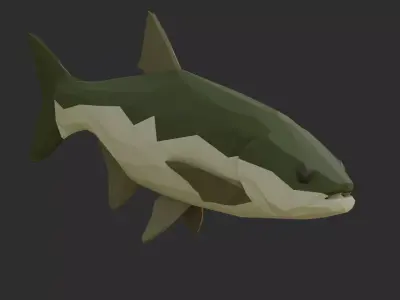 Low Poly Asp Low-poly 3D model