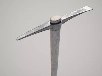  Pickaxe Low-poly 3D model