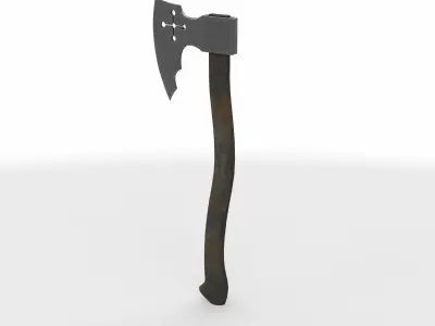 battle axe 02  3D model