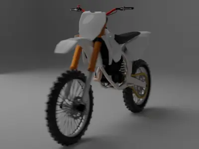Motocross  125cc 250cc Low-poly 3D model