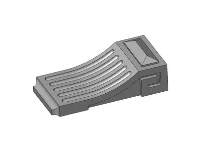 Fluted Greek key sides antique corbel bracket 3D print model