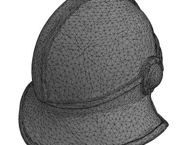 Fantasy Warrior Bronze Helmet 3D Low-poly 3D model