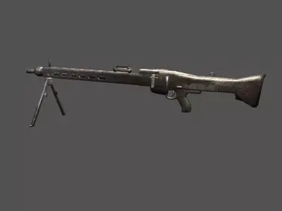 MG3 Machine gun Low-poly 3D model