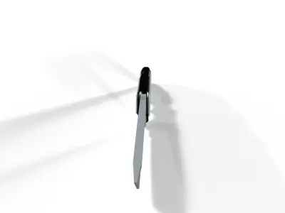 Futuristic Sci-Fi Knife - Tanto Style Low-poly 3D model