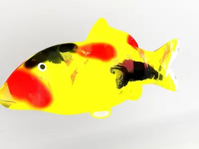 Koi Fish 3D model purchase