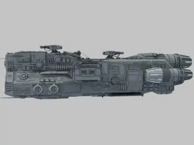 Light Cruiser - Preacher class 3D model