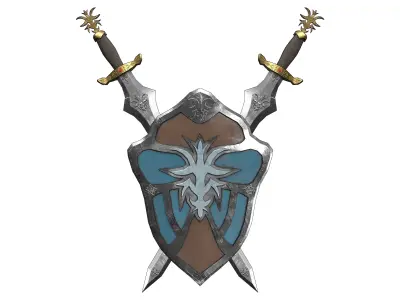 shield 04 3D model purchase