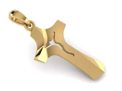 CROSS PENDANT CR199 3D print model
