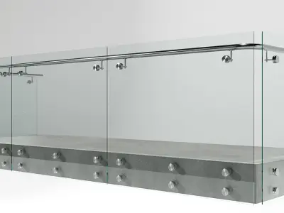 TERRACE AND BALUSTRADE NO6 A 3D model