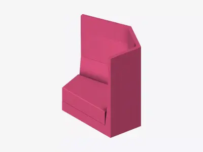Furniture - Seating - Contemporary - Scoop - High Back - Right Low-poly 3D model