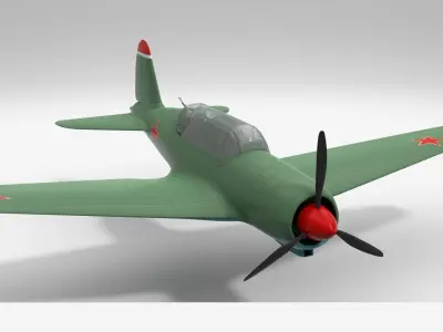 Very simple Sukhoi Su-2 3D model