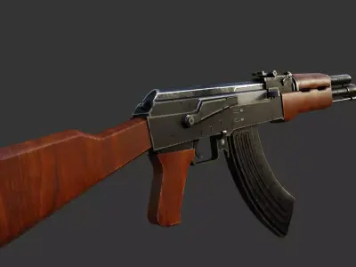 AK-47 Low-poly 3D model
