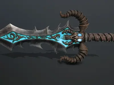 blade of death Low-poly 3D model