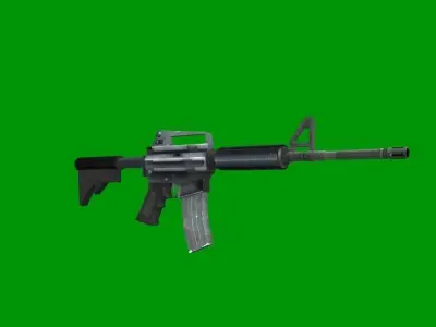 m40 gun Low-poly 3D model