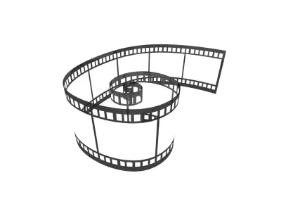 Video Film v2 001 Low-poly 3D model