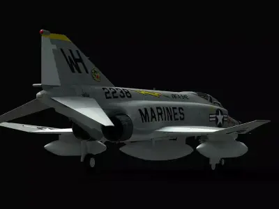 F-4 Phantom VMFA-542 3D model