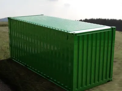 20FT ISO Shipping Container 3D model purchase