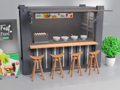 Container  3Dshop 3D model